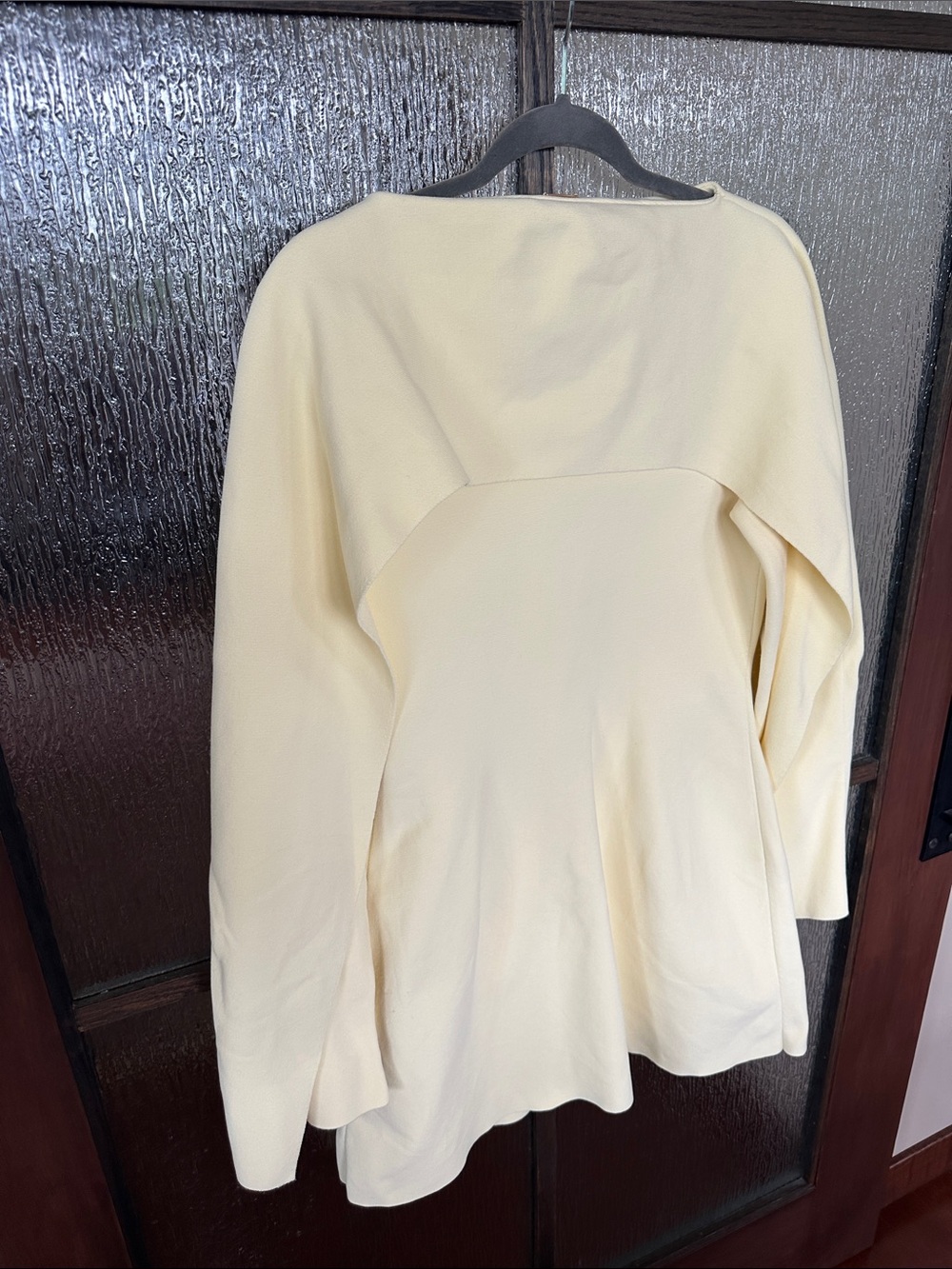 Cult Gaia Revolve Almina Wing Sleeve Mini Dress Elegant Yellow Long-Sleeve Sz L - Picture 16 of 16